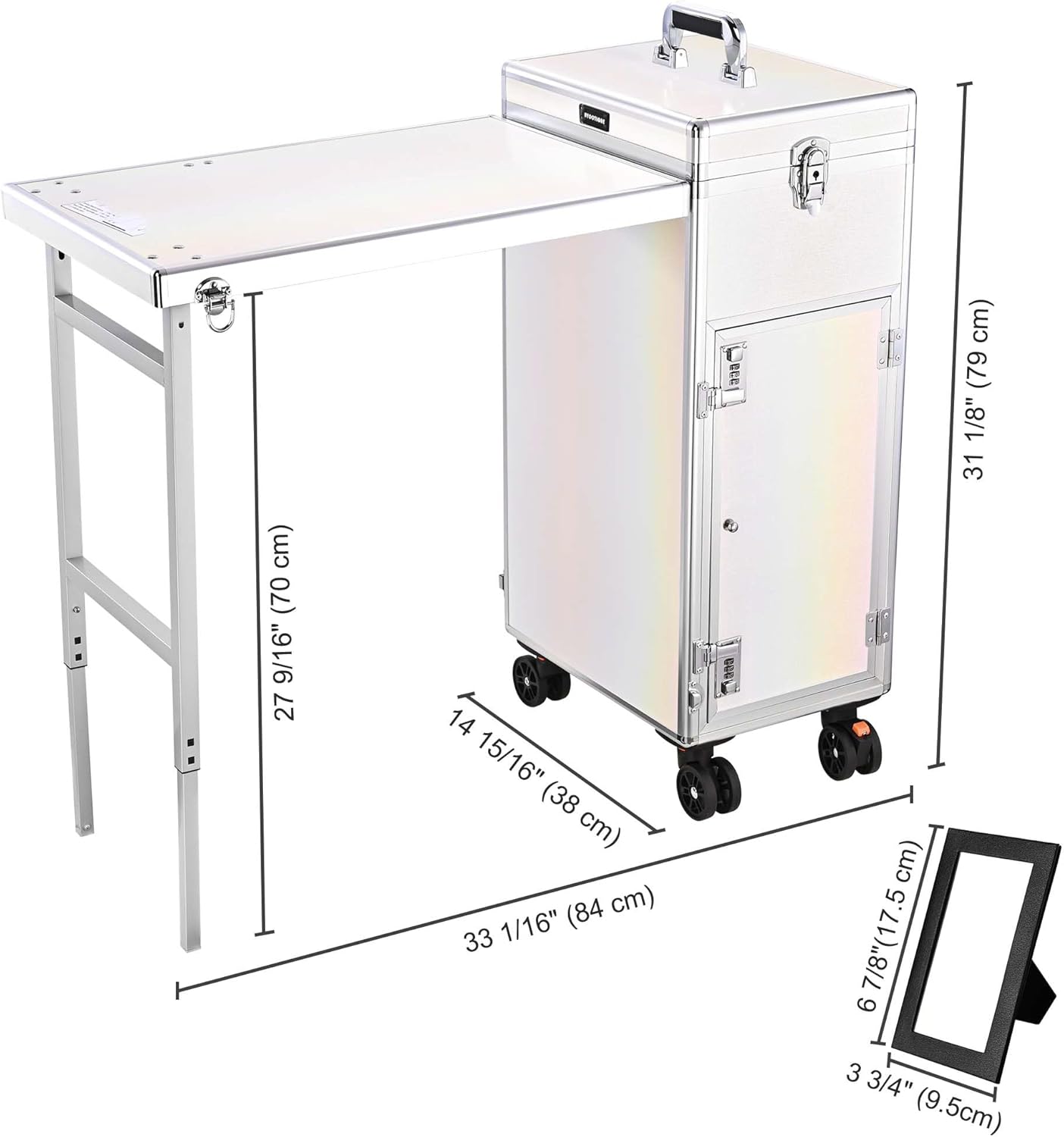 マニキュアネイルテーブル ポータブル 折りたたみ式 ネイルデスク